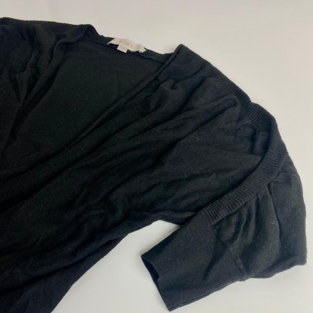 Ann Taylors the LOFT Sweater Womens Small Black Business Casual - Picture 5 of 14